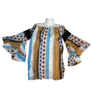 Voom by Joy Han Boho Off shoulder Dress Size XS